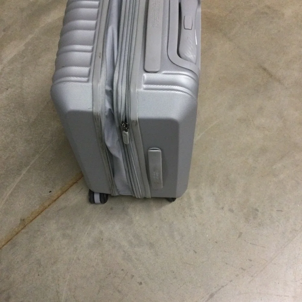 Silver Hardside Carry-On Spinner Luggage - Men Bags